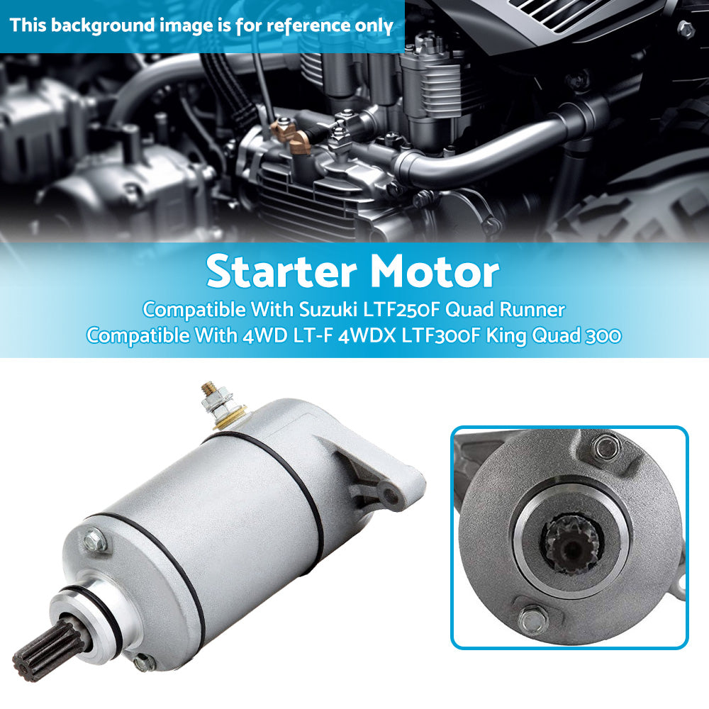 {{ Starter Motor Suitable For Suzuki LTF250F Quad Runner 4WD LT-F LTF300F King 300 }} - Buy Car Parts Online at {{ Kaka Auto Parts }}.