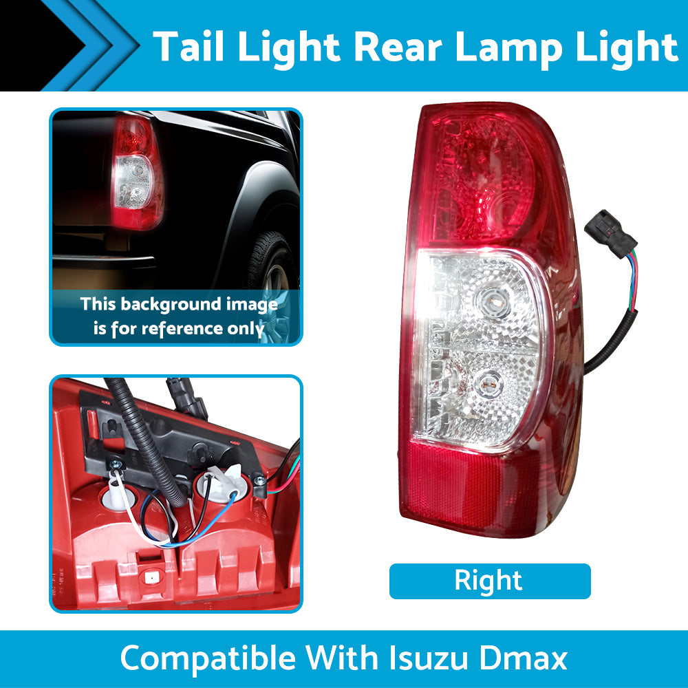 {{ Right Red Tail Light Rear Lamp Light Suitable for Isuzu Dmax 2006-2012 }} - Buy Car Parts Online at {{ Kaka Auto Parts }}.