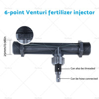 {{ 1/2  3/4  Irrigation Venturi Fertilizer Kit Injector Water Tube Switch Filter }} - Buy Car Parts Online at {{ Kaka Auto Parts }}.
