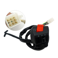 Motorcycle Handlebar Headlight Control Switch Turn On/Off Light Indicator