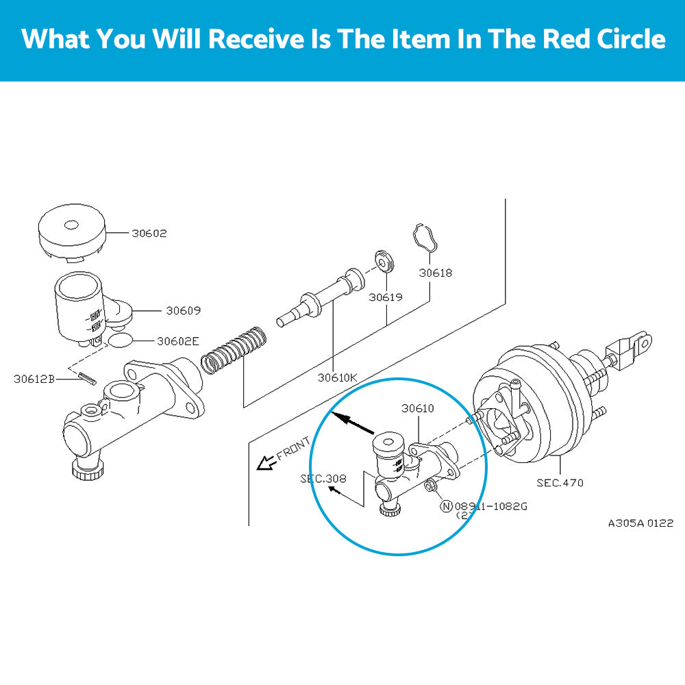 {{ Clutch Master Cylinder For Nissan Patrol GU Y61 TD42 TB45 TB48 ZD30 RD28 1997-17 }} - Buy Car Parts Online at {{ Kaka Auto Parts }}.