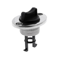 2x Boat Bungs Chrome Base With Plastic Coarse Thread Bung Suitable For Transom Installation