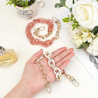 2PCS Resin Purse Chain Handle Acrylic Bag Strap Detachable Purse Clutches Handle