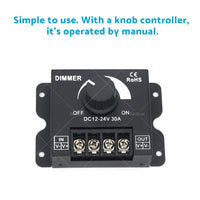 {{ 12V-24V Metal LED Switch Dimmer Controller Manual Operation for Strip Light }} - Buy Car Parts Online at {{ Kaka Auto Parts }}.