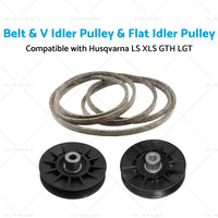 {{ Belt  and  V Idler Pulley  and  Flat Idler Pulley Suitable For Husqvarna LS XLS GTH LGT }} - Buy Car Parts Online at {{ Kaka Auto Parts }}.