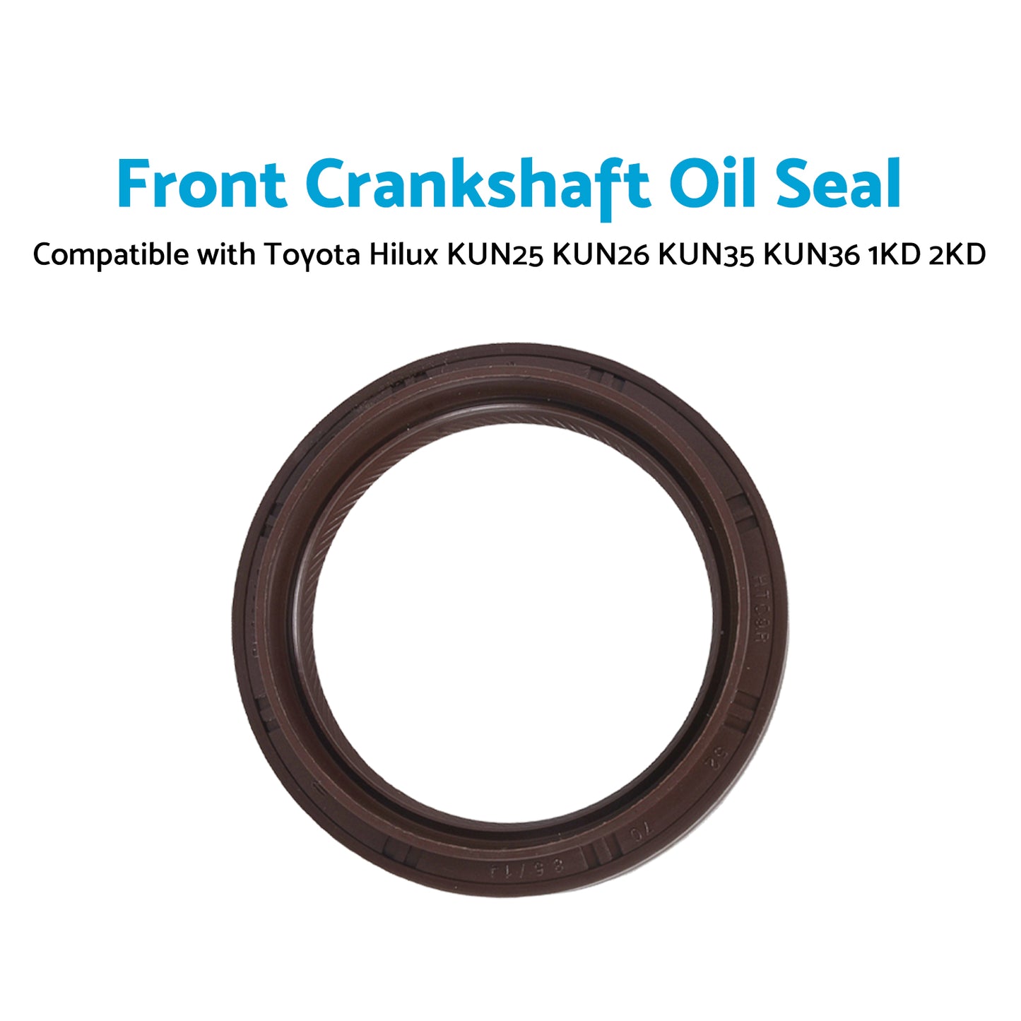 Crankshaft Oil Seal Front Suitable for Toyota Hilux KUN25 26 KUN35 KUN36 1KD 2KD
