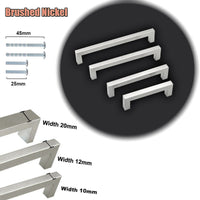 {{ 10 X Kitchen Cabinet Door Handles Matte Stainless Steel Drawer Cupboard Pulls }} - Buy Car Parts Online at {{ Kaka Auto Parts }}.