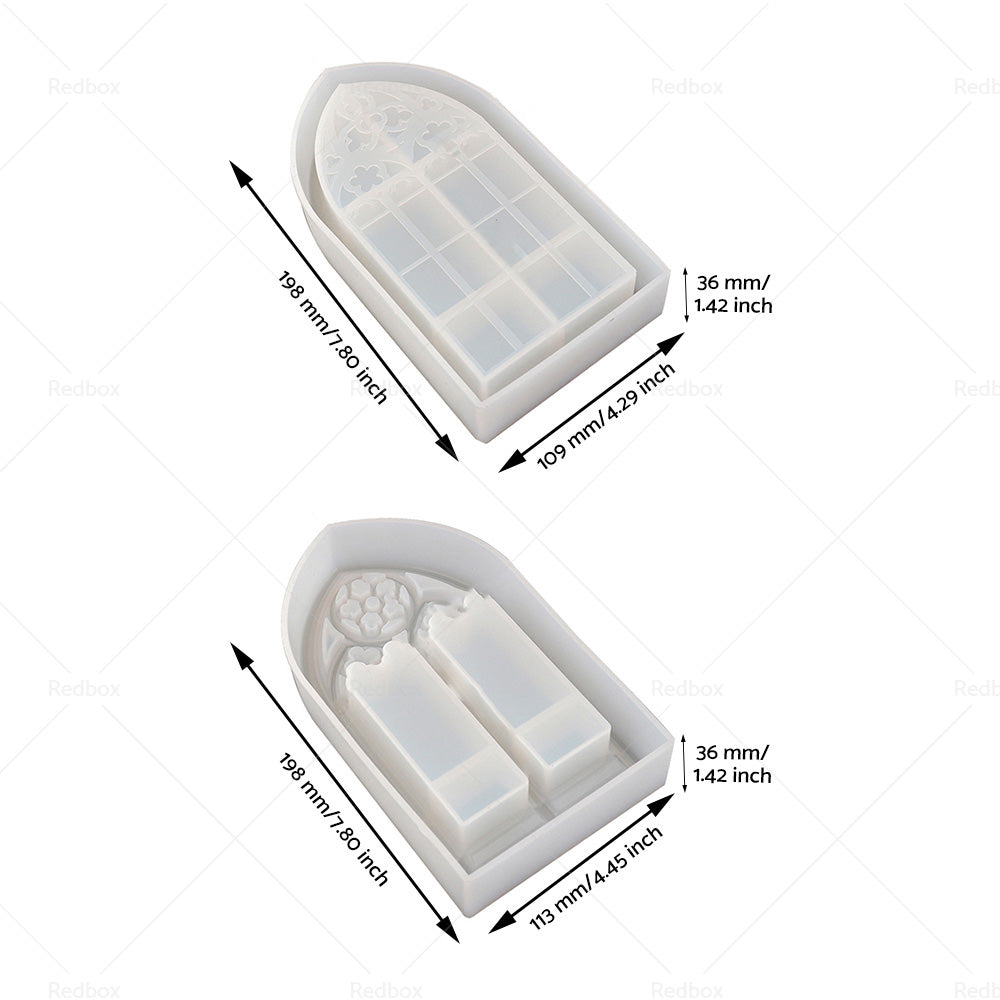 {{ Epoxy Resin Mold Church Window Silicone Dish Trinket Tray Jewelry Container }} - Buy Car Parts Online at {{ Kaka Auto Parts }}.