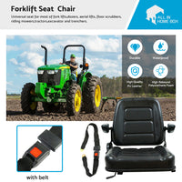 {{ Tractor Seat Forklift Excavator Universal Suspension Backrest Truck Chair Adjust }} - Buy Car Parts Online at {{ Kaka Auto Parts }}.