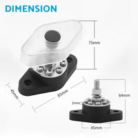 Bus Bar Terminal Block Power Stud Battery Junction Post M10 Power Distribution