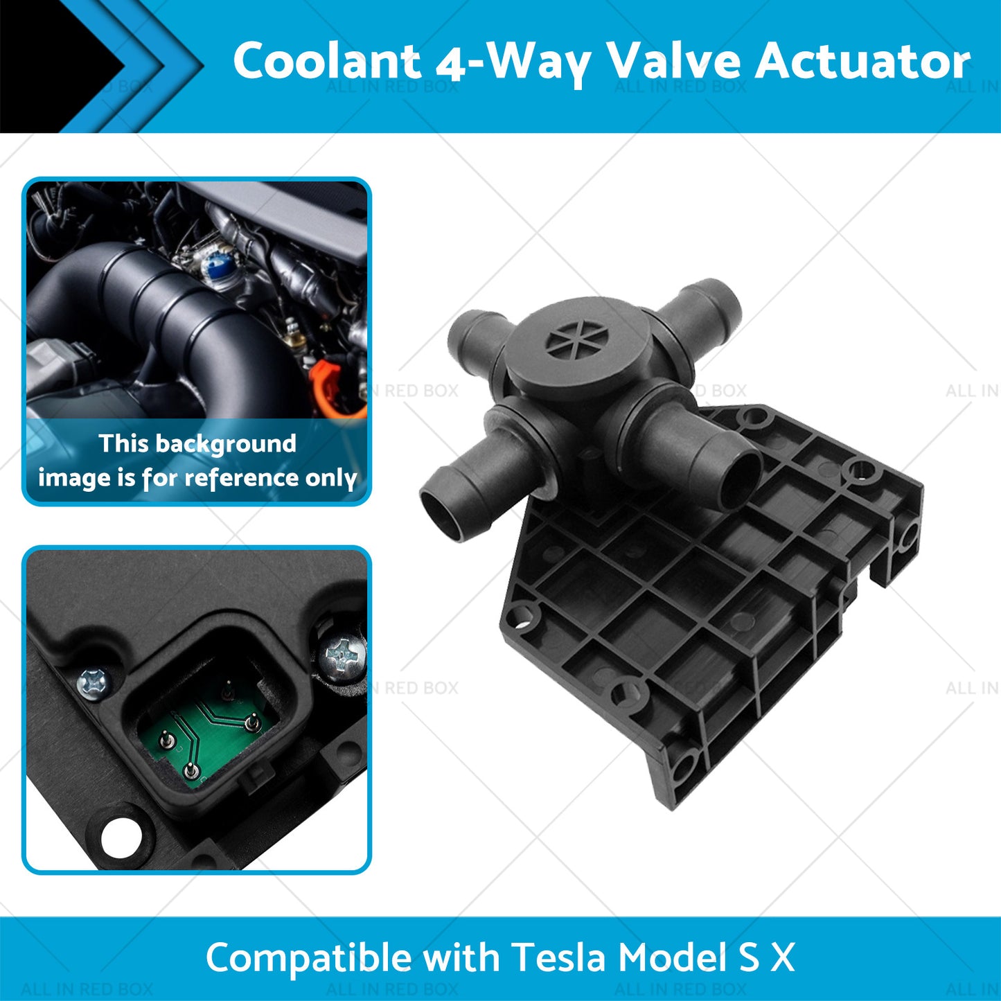 {{ Coolant 4-Way Valve Actuator Suitable for 2012-2017 Tesla Model S X 6007370-00-B }} - Buy Car Parts Online at {{ Kaka Auto Parts }}.