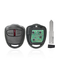 2 Buttons 433MHz Complete Remote Car Key Suitable For Mitsubishi Triton Pajero Outlander