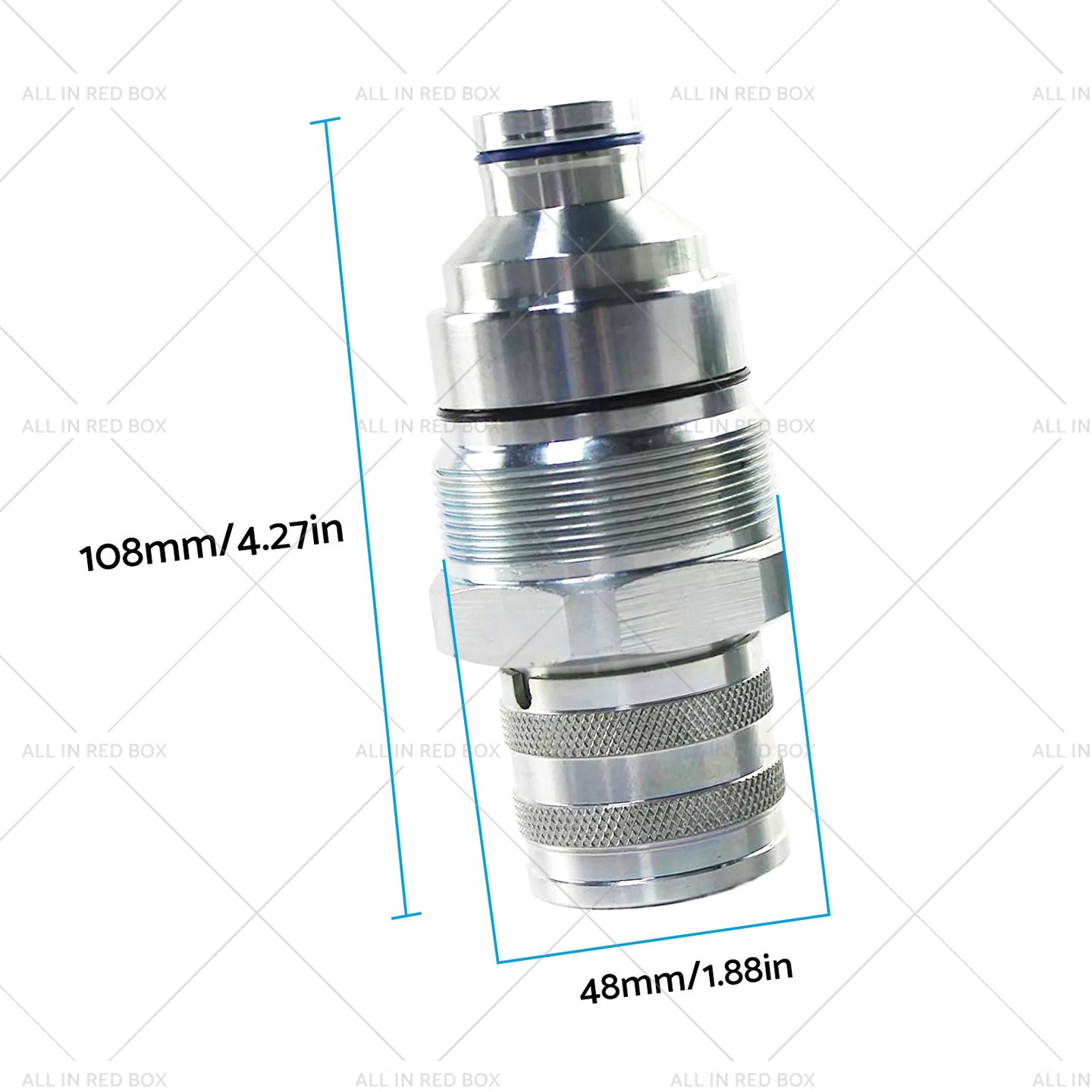 {{ Suitable For Bobcat Female Hydraulic Coupler Flat Faced Quick 7246802 FFH 48mm }} - Buy Car Parts Online at {{ Kaka Auto Parts }}.