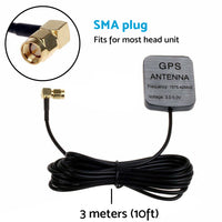 GPS Antenna With SMA Plug Active Aerial Extension Cable Suitable For Car DVD Head Unit Stereos