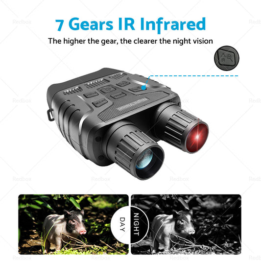 IR Night Vision Binoculars Device Infrared Digital Hunting Photo Video Telescope