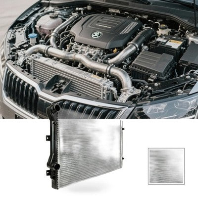 {{ Radiator Suitable for Skoda Superb 3T 1.4TSI 1.8TSI Petrol 2008-2015 }} - Buy Car Parts Online at {{ Kaka Auto Parts }}.