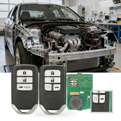 {{ Smart Remote Car Key Suitable for Honda Accord Civic CR-V 433MHz 4A Chip }} - Buy Car Parts Online at {{ Kaka Auto Parts }}.