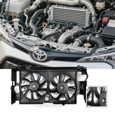 {{ Electric Fan Assembly Suitable for Toyota Corolla 1.2T 2017-2019 16711-0Y240 }} - Buy Car Parts Online at {{ Kaka Auto Parts }}.