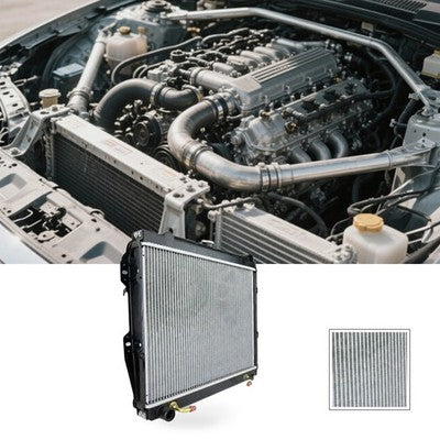 {{ Radiator Suitable for Toyota Hilux 1983-1997 RN85 YN85 4Cyl Petrol 425mm }} - Buy Car Parts Online at {{ Kaka Auto Parts }}.