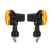 4x Classic Motorcycle Front & Rear Indicators Turn Signal Lights Amber Universal