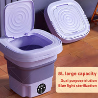 {{ 8L Foldable Washing Machine Portable 3 Modes Deep Cleaning Automatic Washer 240V }} - Buy Car Parts Online at {{ Kaka Auto Parts }}.