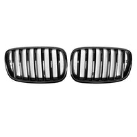 Front Bumper Kidney Grill Grille Gloss Suitable For BMW E70 X5 / E71 X6 2007-2013