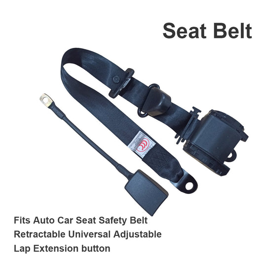 Universal 1 Set 3M 3 Point Retractable Safety Seat Belt Suitable For Truck Strap