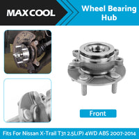 {{ Front Wheel Bearing Hub Fits For Nissan X-Trail T31 2. 5L P  4WD ABS 2007-2014 }} - Buy Car Parts Online at {{ Kaka Auto Parts }}.