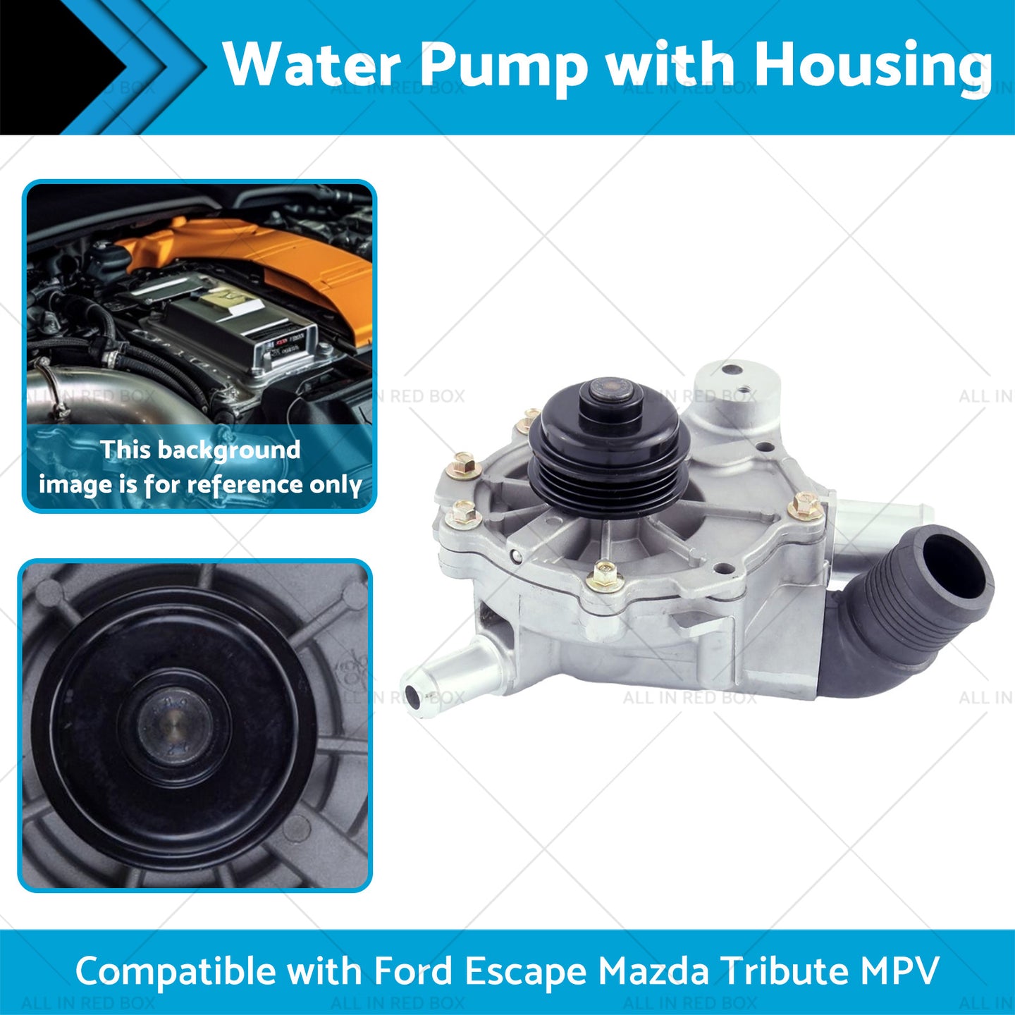 {{ Water Pump  and  Housing ?Suitable for Mazda Tribute MPV Ford Escape V6 3. 0L 03-06 }} - Buy Car Parts Online at {{ Kaka Auto Parts }}.
