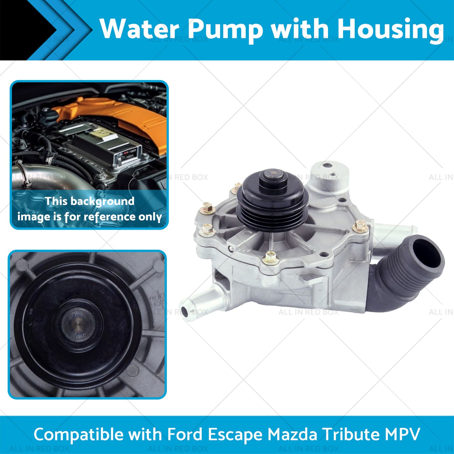 {{ Water Pump  and  Housing ?Suitable for Mazda Tribute MPV Ford Escape V6 3. 0L 03-06 }} - Buy Car Parts Online at {{ Kaka Auto Parts }}.