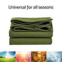 Heavy Duty Waterproof Canvas Tarp 3 Sizes Suitable For Outdoor Sun and Dust Protection