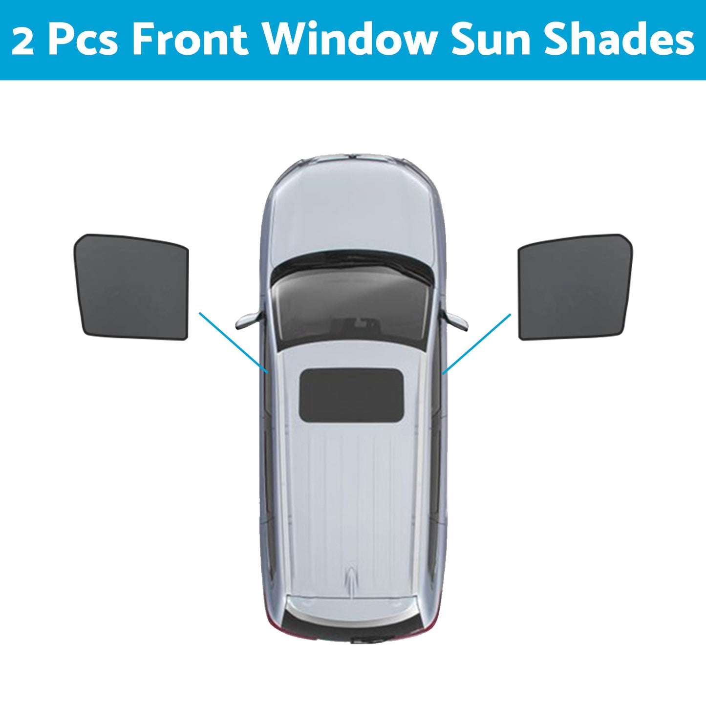 Front Rear Window Sun Shade Magnetic Mesh Suitable For GWM UTE Cannon 2021-2024