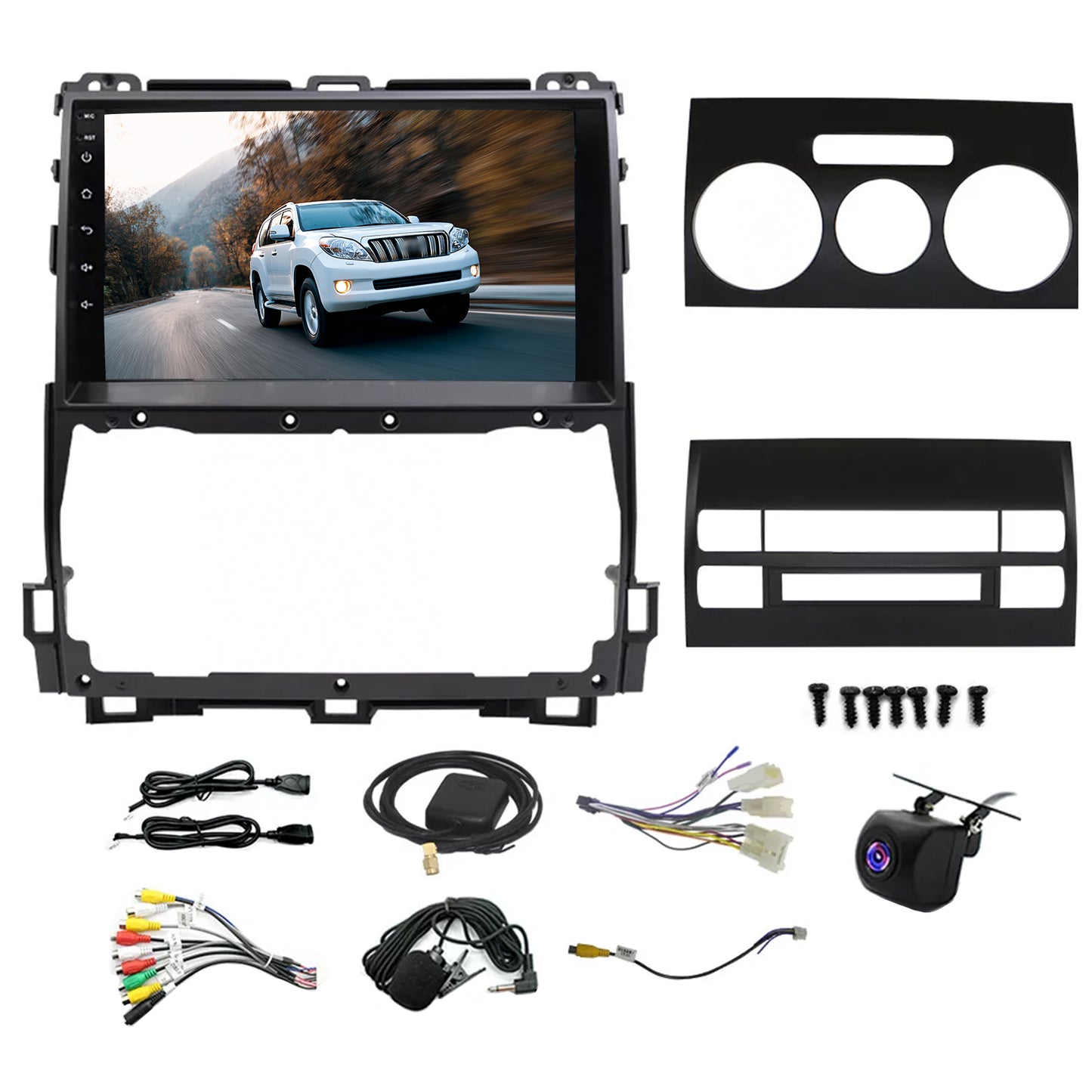 CarPlay Stereo Head Unit Suitable For Toyota Prado 02-09 Android 13 GPS 4+64G