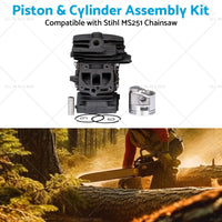 {{ Piston  and  Cylinder Kit 44mm 1143 020 1207 Suitable For Stihl MS251 Chainsaw }} - Buy Car Parts Online at {{ Kaka Auto Parts }}.