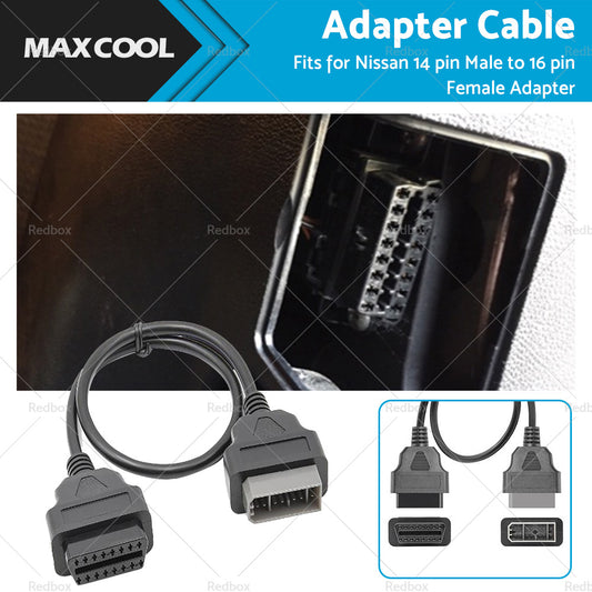 {{ For Nissan 14 Pin OBD1 to 16 Pin OBD2 Car Diagnostic Connector Adapter Cable }} - Buy Car Parts Online at {{ Kaka Auto Parts }}.