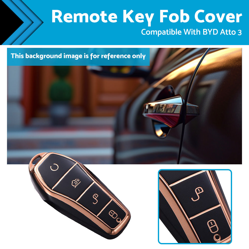 {{ Remote Key Fob Cover Protector Car Key Case Suitable For BYD Atto 3 Accessories Durable }} - Buy Car Parts Online at {{ Kaka Auto Parts }}.