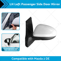 {{ LH Left Passenger Side Door Mirror Suitable for 3 Wires Mazda 2 DE 06 or 07-14 }} - Buy Car Parts Online at {{ Kaka Auto Parts }}.