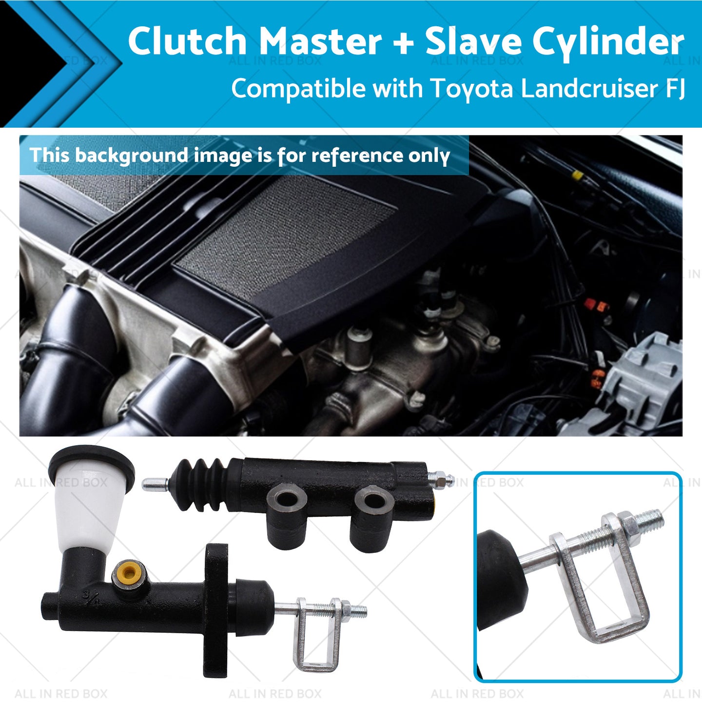 {{ Clutch Master  Slave Cylinder Suitable for Toyota Landcruiser FJ40 45 55 75-80 }} - Buy Car Parts Online at {{ Kaka Auto Parts }}.