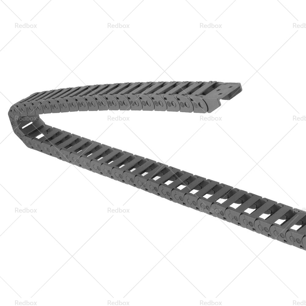 {{ 10mmX20mm 1Meter Drag Chain Cable Carrier Open Type with End Connectors Plastic }} - Buy Car Parts Online at {{ Kaka Auto Parts }}.