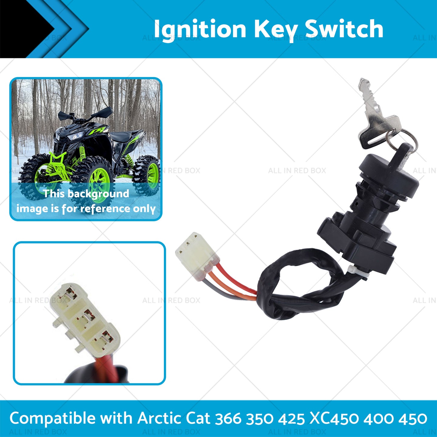 {{ Ignition Key Switch Suitable for Arctic Cat 366 350 425 XC450 400 450 3313-439 }} - Buy Car Parts Online at {{ Kaka Auto Parts }}.
