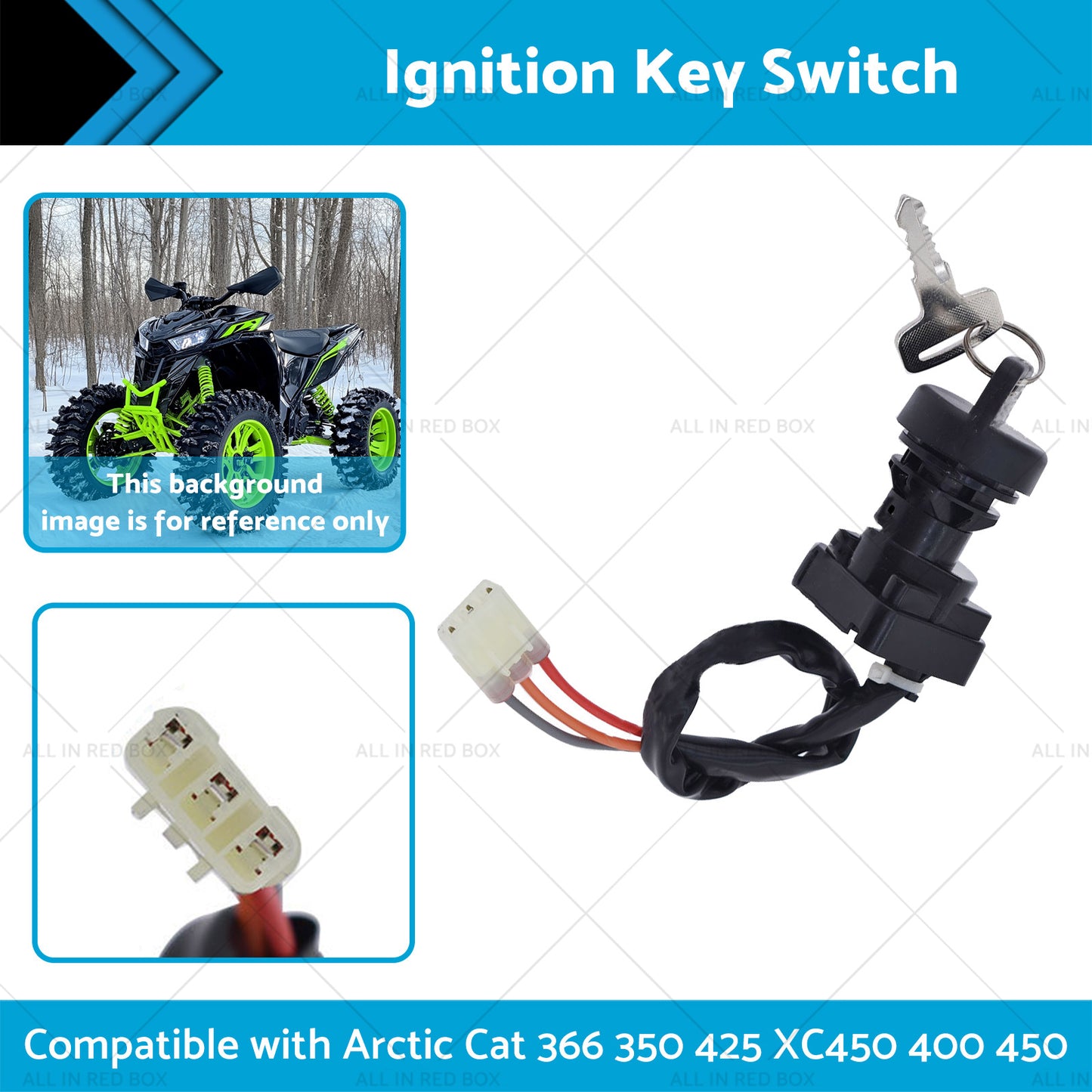 {{ Ignition Key Switch Suitable for Arctic Cat 366 350 425 XC450 400 450 3313-439 }} - Buy Car Parts Online at {{ Kaka Auto Parts }}.