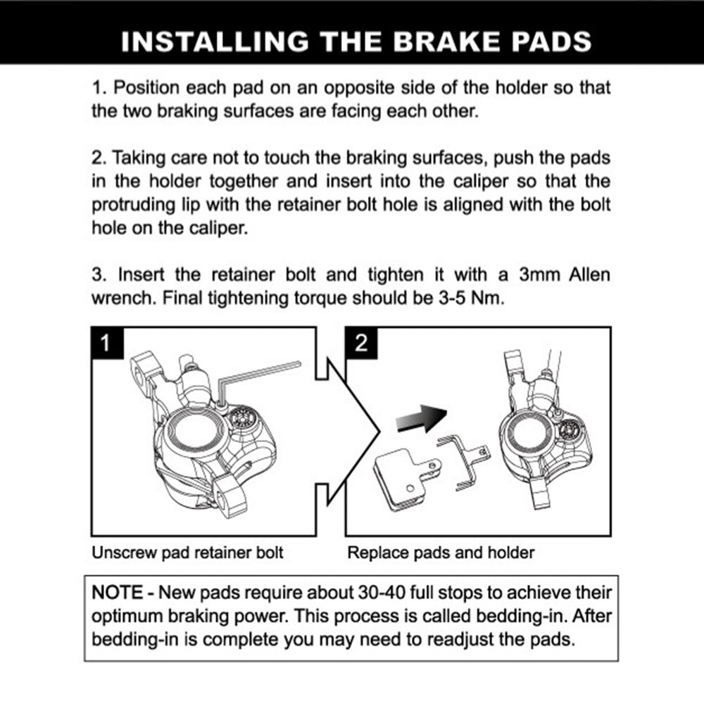 Tektro E10/E11 High Performance Metal Ceramic Brake Pad with Return Spring