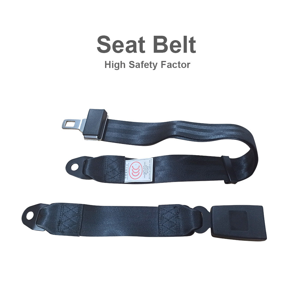 2 Point Retractable Adjustable Seat Lap Sash Belt Strap Suitable For Car Truck Set