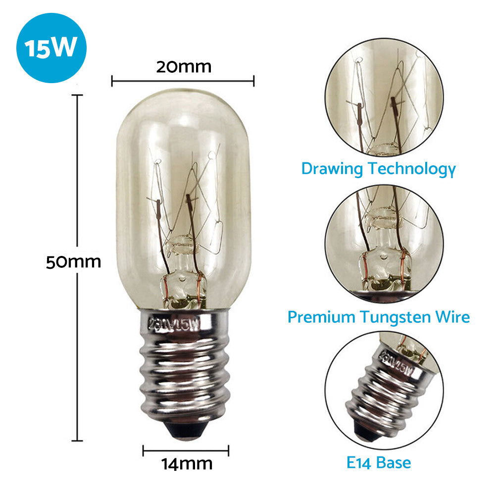 {{ 10PCS E14 Salt Lamp Globe Bulb 15W Light Bulb 230v Refrigerator Oven Replacement }} - Buy Car Parts Online at {{ Kaka Auto Parts }}.