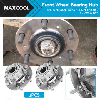 compare product 2 x Front Wheel Bearing Hub Fits For Mitsubishi Triton ML,MN,MQ,MR ABS, 2006-on