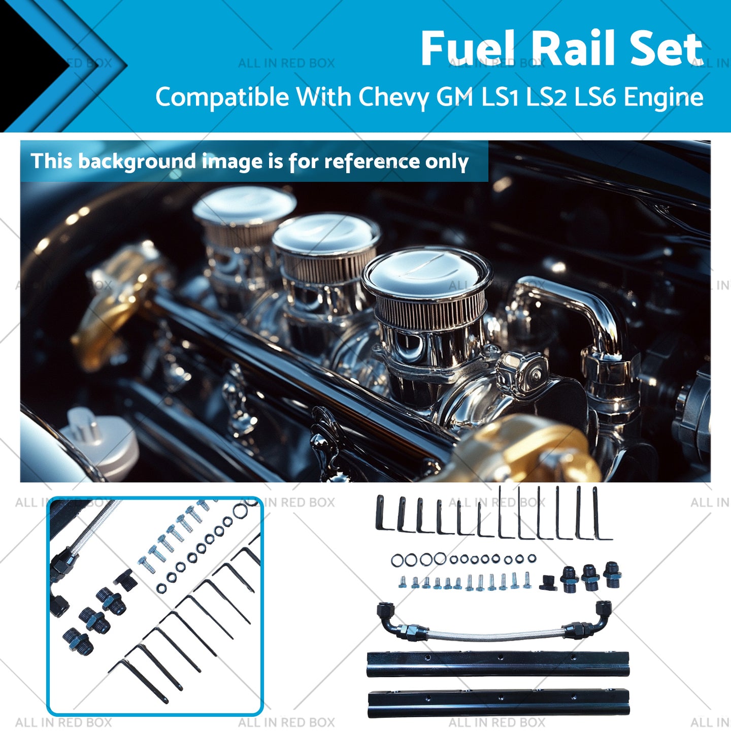 {{ Intake Manifolds Fuel Rail Set Suitable for Chevy GM LS1 LS2 LS6 Engine }} - Buy Car Parts Online at {{ Kaka Auto Parts }}.