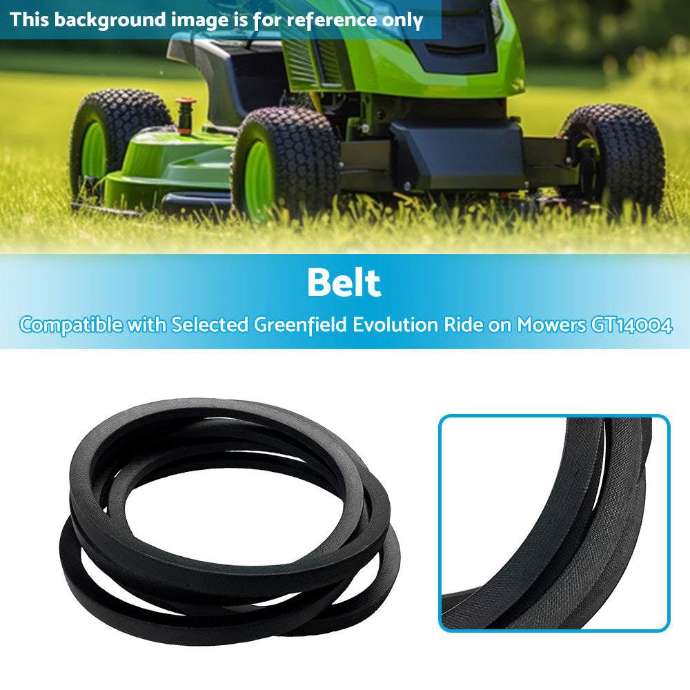{{ Drive Belt Suitable For Selected Greenfield Evolution Ride on Mowers GT14004 }} - Buy Car Parts Online at {{ Kaka Auto Parts }}.