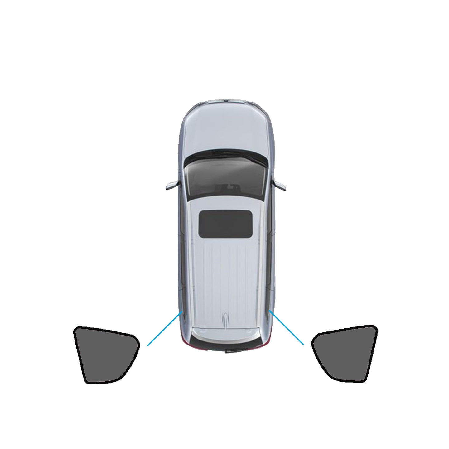 {{ Window Shade Black Suitable For Toyota RAV4 2005-2012 UV Protection Window }} - Buy Car Parts Online at {{ Kaka Auto Parts }}.