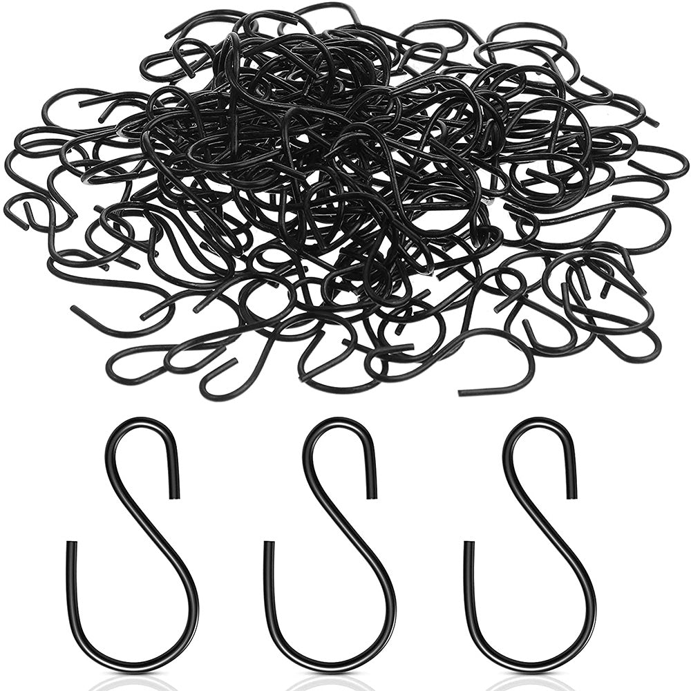 {{ S Shaped Hooks Small Metal for Hanging Plants Mini Ornament Hooks Black Hangers }} - Buy Car Parts Online at {{ Kaka Auto Parts }}.