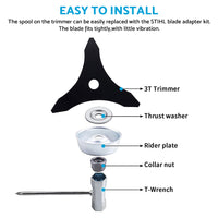 Suitable For Stihl Lawnmower Blade Adapter Kit String Trimmer Brush Cutter Part